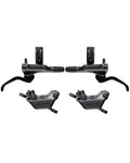 BR-M6220 Deore front 4 pot bled brake lever/post mount calliper brake set