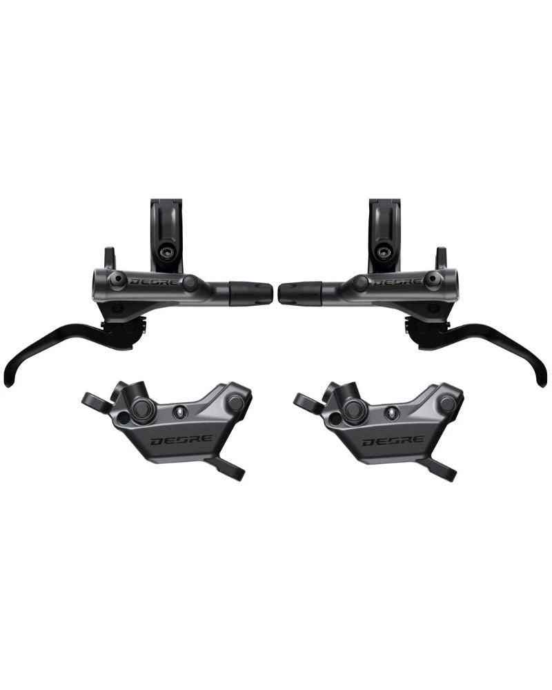 BR-M6220 Deore front 4 pot bled brake lever/post mount calliper brake set